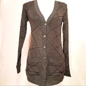 BKE Metallic Cardigan - EUC!